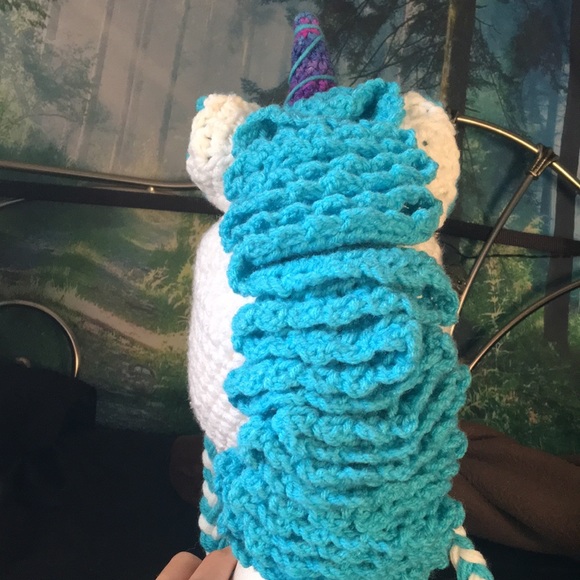 Handmade Crochet Unicorn Hat - Picture 4 of 4